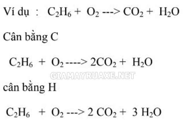 cách cân bằng phương trình hóa học