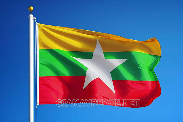 Hình ảnh cờ của nước Myanmar